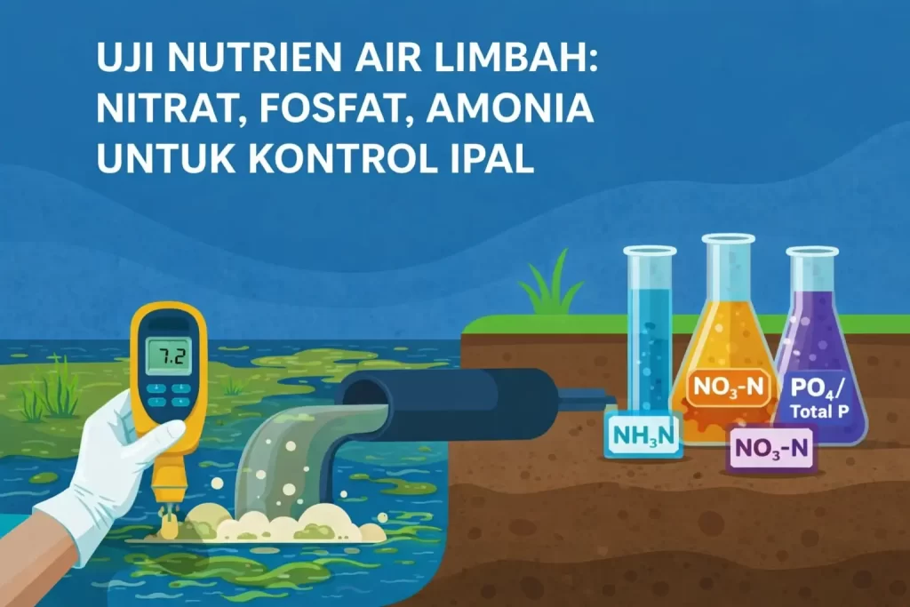 Uji Nutrien Air Limbah Nitrat Fosfat Amonia untuk Kontrol IPAL
